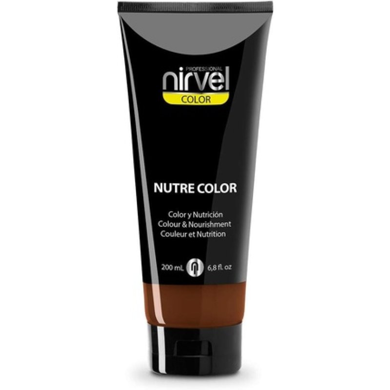 Nirvel NUTRE COLOR Brown 200ml Temporary Staining Professional Mask Intense Nutrition and Brightness