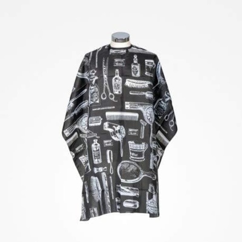 BIFULL STOM Men's Cape Fastening Snap Closure 117 x 138 cm Black Standard