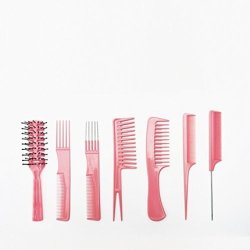BIFULL GEA Pink Set of Combs - Standard Black