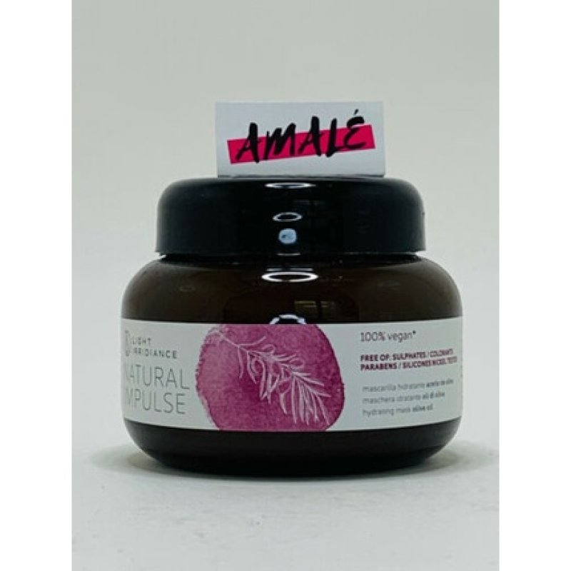 Light Irridiance Natural Impulse 100% Vegan Olive Oil Hair Mask 250ml