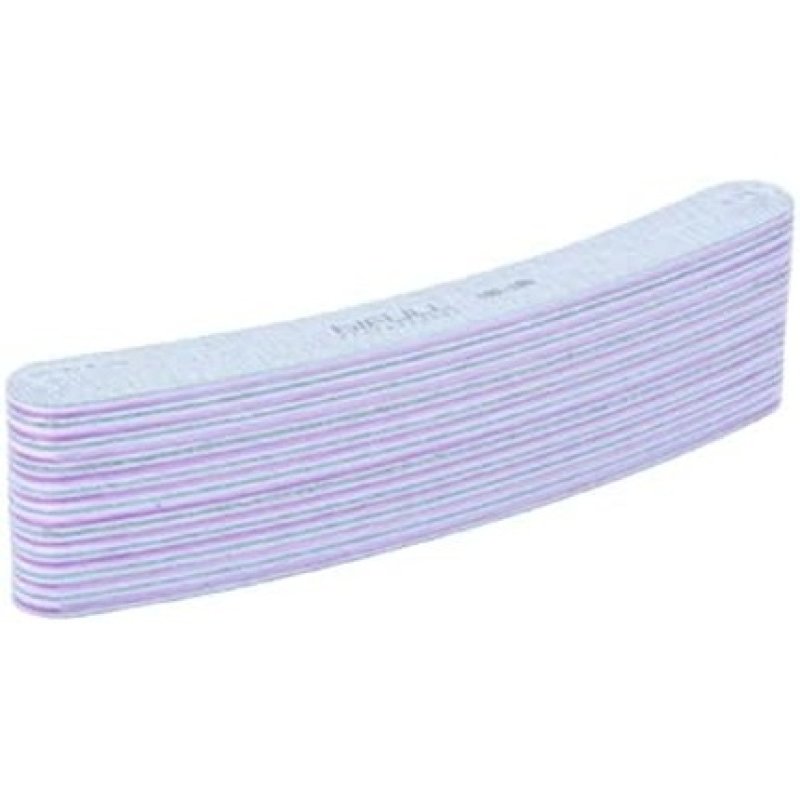 BIFULL Curve 100/180 Black/White Nail File 10 Units - Pack of 10