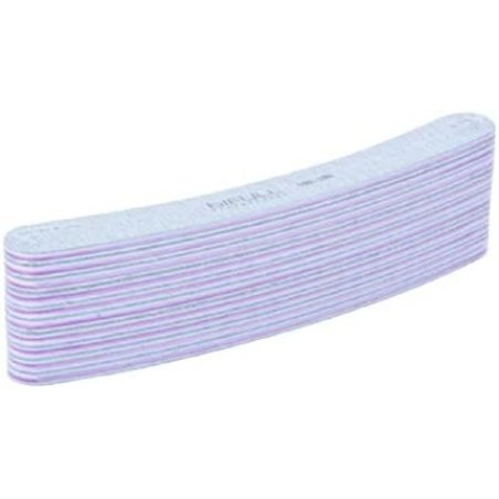 BIFULL Curve 100/180 Black/White Nail File 10 Units - Pack of 10
