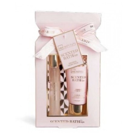 Aquarius 2024 Gold Bath Set With 300ml Bath Foam, 300ml Bubble Bath, 100ml Body Lotion, Bath Salts, Candle, And Sponge