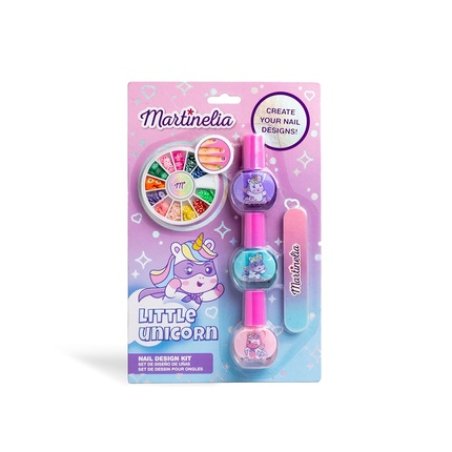 Martinelia Unicorn Manicure Set for Children with 3 Nail Polishes