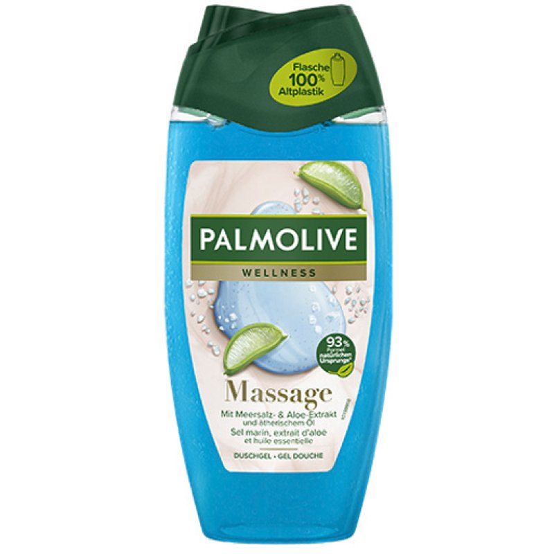 Palmolive Wellness Massage Shower Gel 250ml with Sea Salt, Aloe Extract and Essential Oil