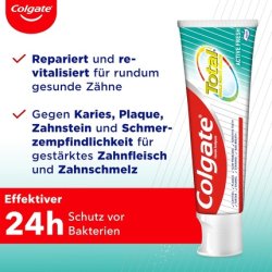 Colgate Total Plus Healthy Freshness Toothpaste - Cleans Teeth, Gums, Cheeks, and Tongue for a Healthy Mouth and 12