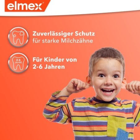 Elmex Children's Toothpaste 2-6 Years 50ml x 2 - Effective Cavity Protection with Aminfluoride for Triple Protection