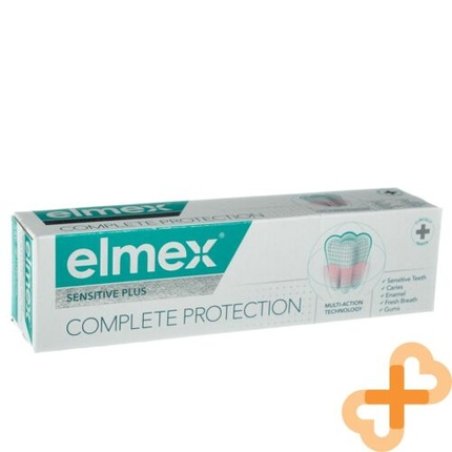 Elmex Sensitive Plus Complete Protection 75ml Toothpaste with Zinc Fluoride