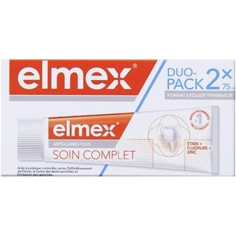 Elmex Complete Care Anti-Caries Plus Toothpaste 75ml - Pack of 2