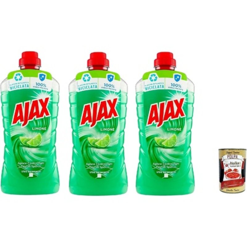 Ajax Floor Detergent Freshness and Cleanliness Cleaner Lemon 950ml