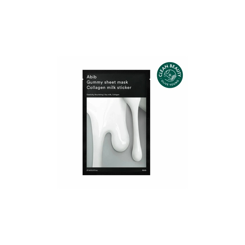 Gummy Sheet Mask Collagen Milk Sticker