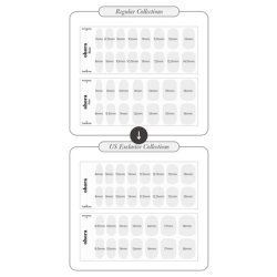 Ohora Semi Cured Gel Nail Strips Silky Marble - White Patterned