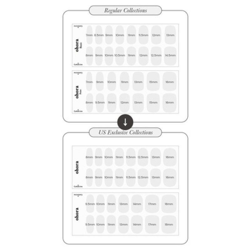 Ohora Semi Cured Gel Nail Strips Silky Marble - White Patterned