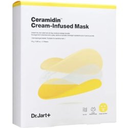 Dr. Jart Deeply Hydrating Ceramidin Face Mask Cream-Infused Mask - 5 X 18 G