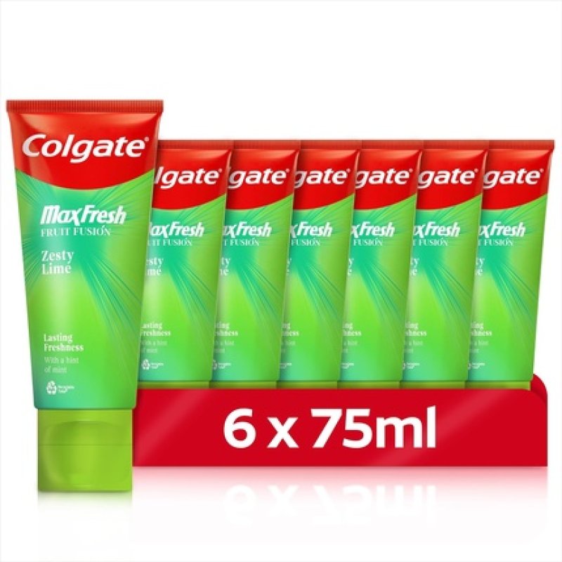 Colgate Max Fresh Fruit Fusion Zesty Lime Flavoured Toothpaste 75ml
