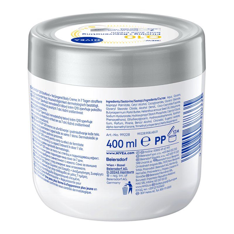 NIVEA Q10 Firming Rejuvenating Body Zone Cream 400 ml Women