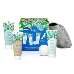 Baïja Cleansing Foot Set 30ml Peeling 30ml Mask Cleansing Cream Pair of Socks Bath Bomb