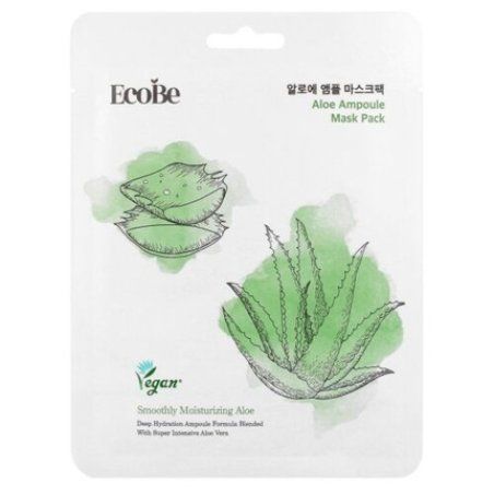 Ecobe Aloe Ampoule Mask 25ml - Soothing and Moisturizing Sheet