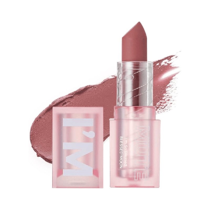 Blessed Moon I'M Mute Lipstick 01 - 3.4 G Matte Lipstick In Apricot Nude Shade
