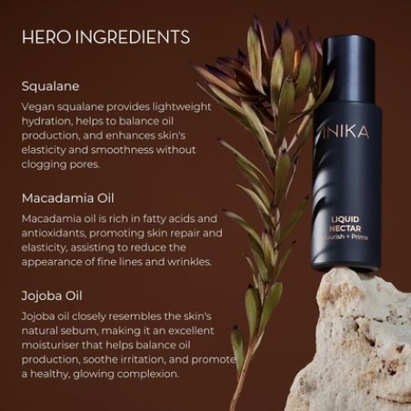 Inika Organic Liquid Nectar 3 in 1 Primer Skincare and Hydration Serum 100ml