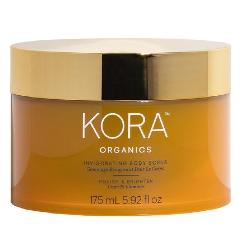 KORA Organics Invigorating Body Scrub Smooth Exfoliate Certified Organic Cruelty Free 5.92 oz