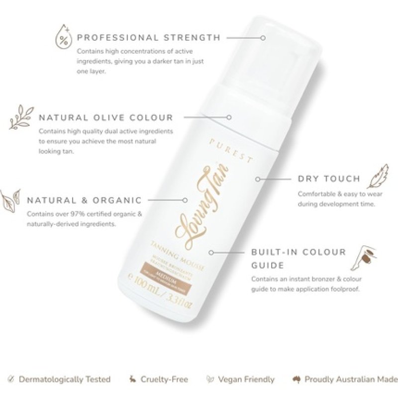 Loving Tan Purest Tanning Mousse Medium 100ml