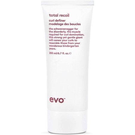 evo Total Recoil Curl Definer Strong Hold Defining Cream 200ml Citrus