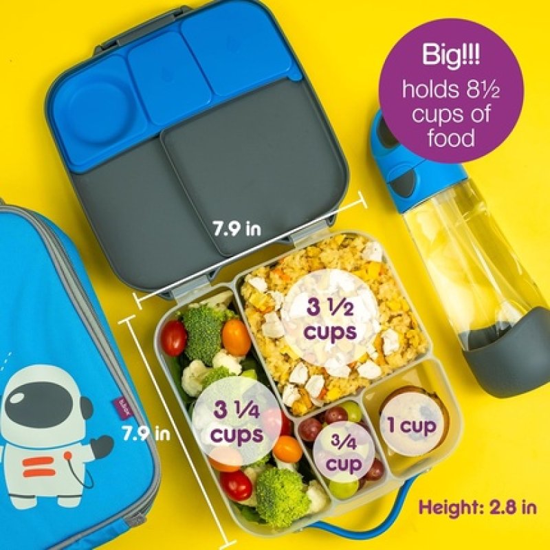 B.Box 655 Lunch Box Silicone Indigo Pink