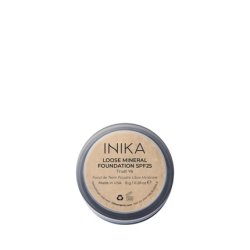 INIKA Organic Mineral Powder Foundation with SPF 25 Vegan Makeup Buildable Coverage Flawless Radiance & Glow Blemish