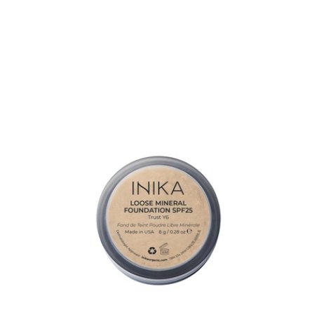 INIKA Organic Mineral Powder Foundation with SPF 25 Vegan Makeup Buildable Coverage Flawless Radiance & Glow Blemish