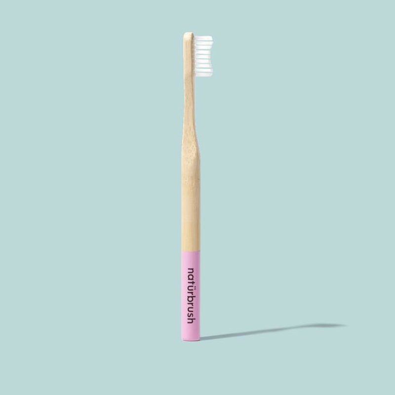 Naturbrush Bamboo Toothbrush Adult Pink 100ml