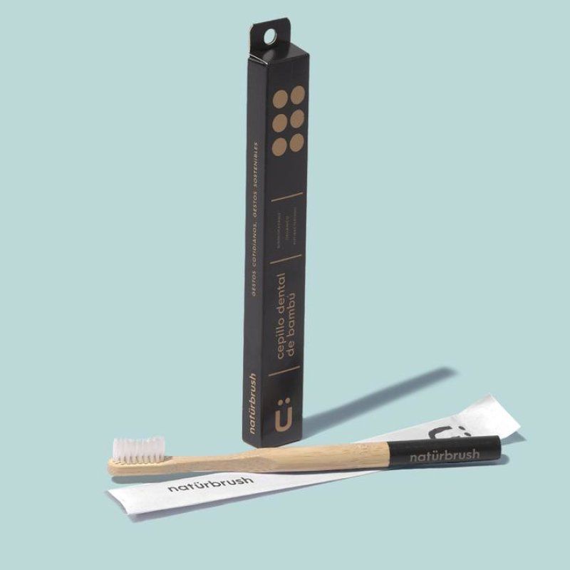 Natürbrush 8437017300236 brosse à dents Beige, Noir Adulte