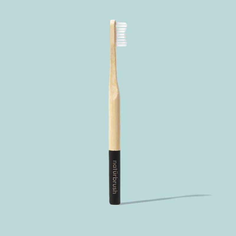Naturbrush Bamboo Toothbrush Adult Black 100ml