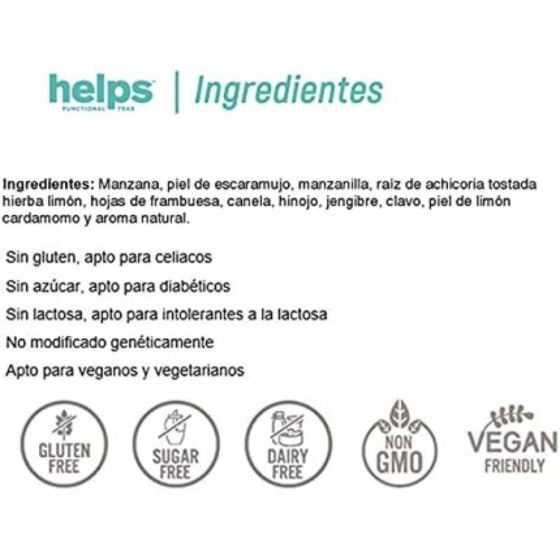 Helps Infusions Depurative Infusion of Apple, Rosehip, Chamomile and Root