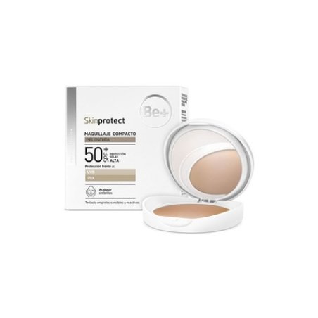 Be Skin Protect Compact Makeup Dark Skin Spf50