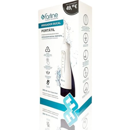 Farline Smart Rechargeable Cordless Dental Portable Oral Irrigator with 300ml Water Tank