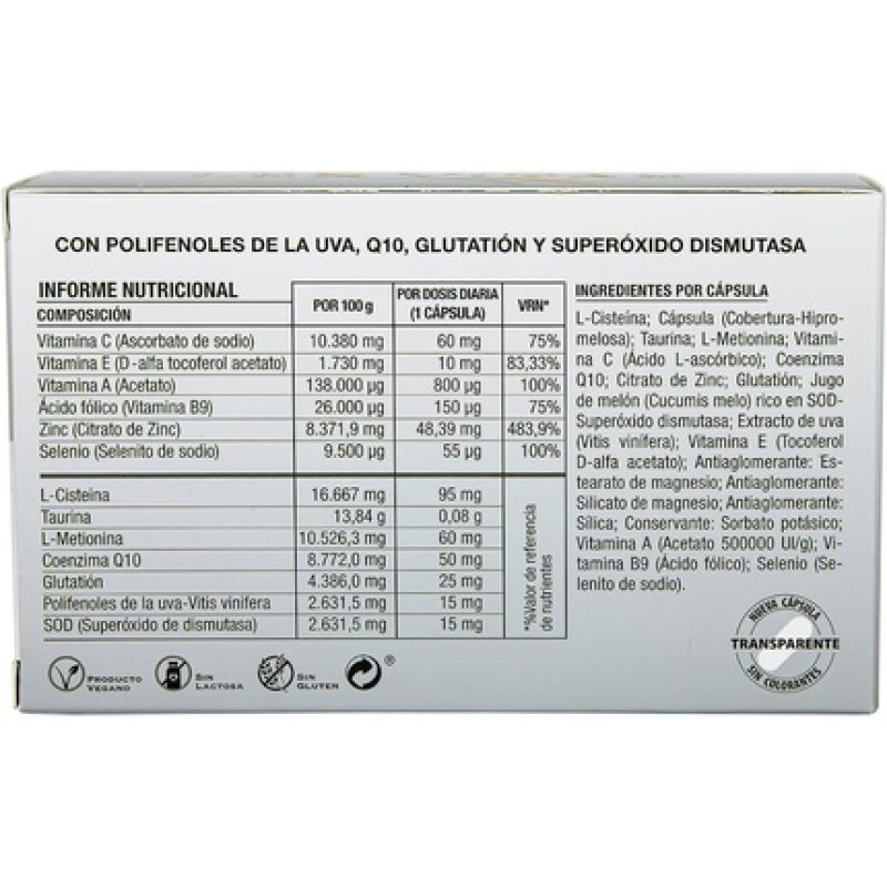 Lex Vitae Resveratrol Q10 Folic Acid Supplement 60 Capsules