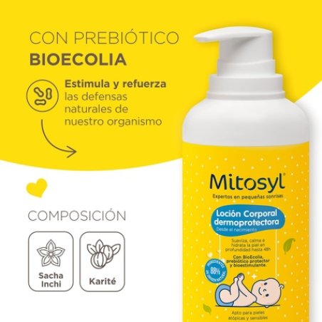 Mitosyl Dermoprotective Body Lotion for Babies with Vegan Formula Bioecolia 400ml