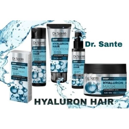 Dr. Sante Hyaluron Hair Deep Hydration Shampoo Mask Spray Aqua Cream Conditioner