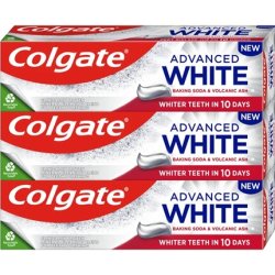 Colgate Advanced White Baking Soda & Volcanic Ash Trio Whitening Toothpaste - 3 X 75 Ml