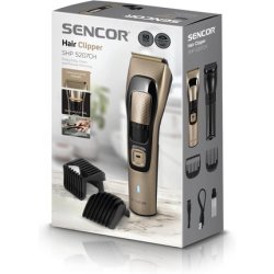 Sencor SHP5207CH Men's Beard and Hair Trimmer Professional Waterproof Electric Beard and Hair Trimmer with Titanium