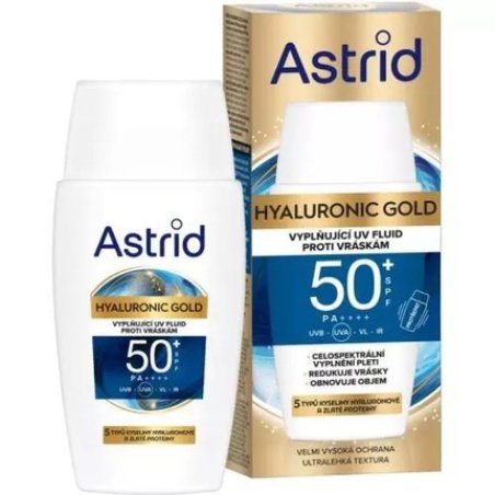 Astrid Filling Daily Facial Fluid Spf 50 Hyaluronic Gold - 50 Ml