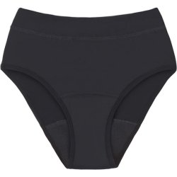 Snuggs Hugger: Extra Heavy Flow Black Period Underwear - Size S