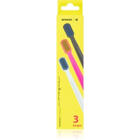 Spokar Supersoft Toothbrush Ultra Soft 3 pcs