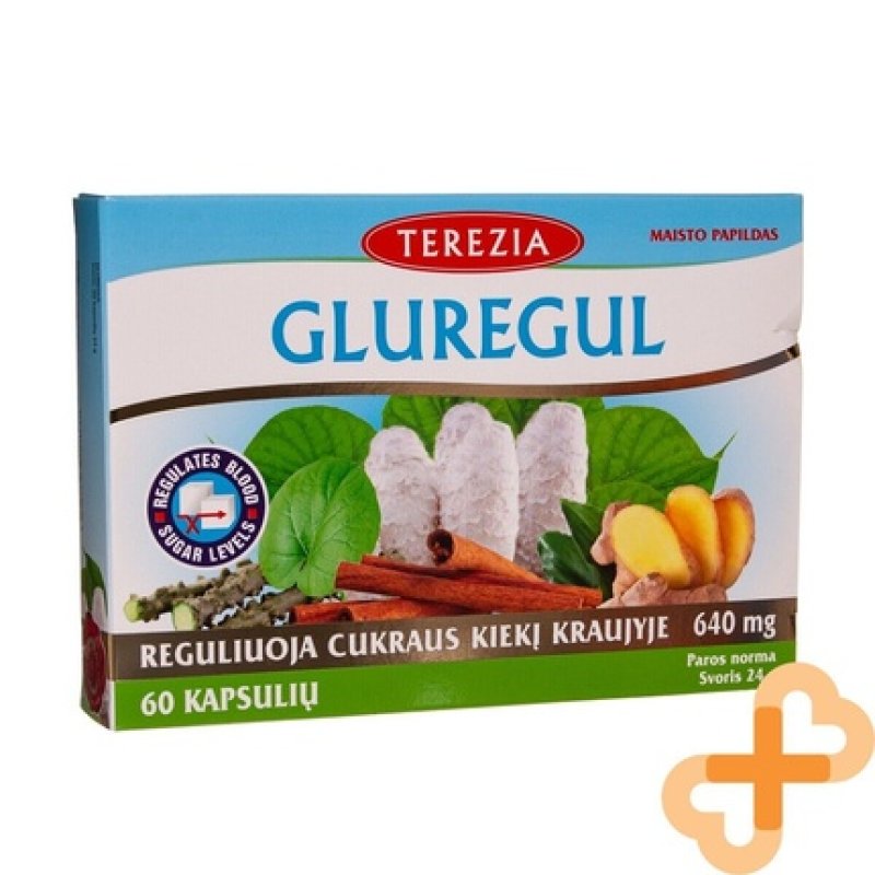 GLUREGUL Shaggy Ink Cap Blood Sugar Level Supplement 60 Capsules