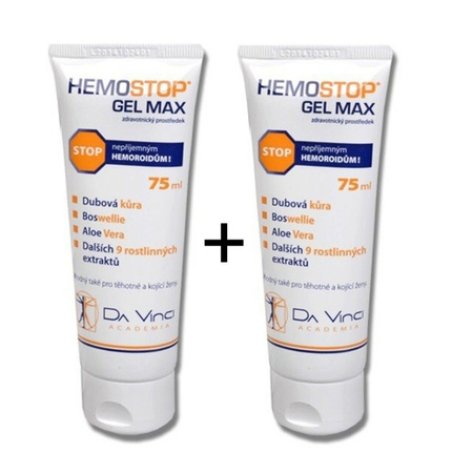 Hemostop Gel Max Da Vinci 75ml - Pack of 2