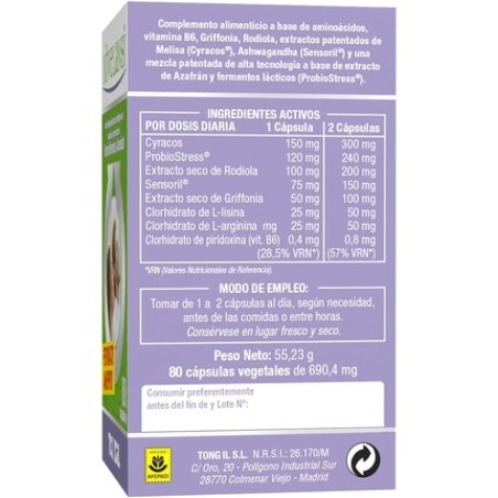 Nivelansi 80 Capsules with Ashwagandha, Rhodiola, Saffron, and 5-HTP