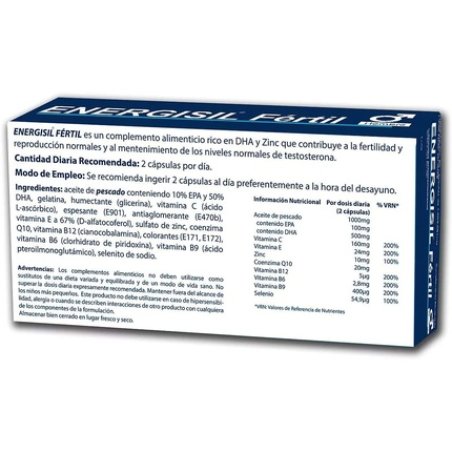 Energisil Fertil 60cap, Unique, Standard