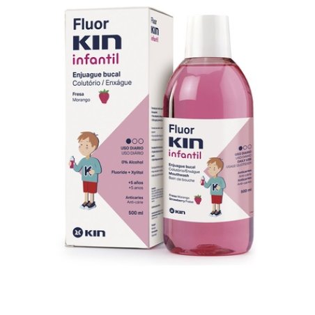 FLUORKIN INFANTIL mouthwash anticaries fresa 500 ml