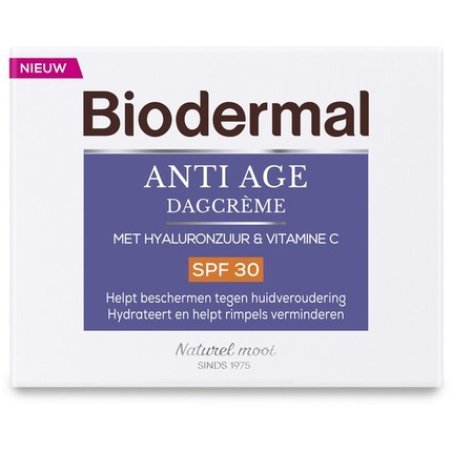 Biodermal Anti Age Day Cream - Spf30 - Day Cream With Hyaluronic Acid And Vitamin C Against Skin Aging - 50ml